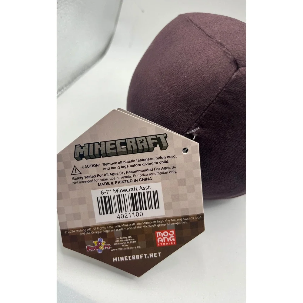 Minecraft Enderman Plush Stuffed‎ Animal Toy Video Game Character with Tag